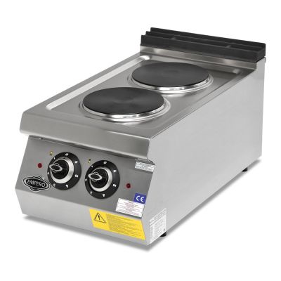 Empero 700 Plus 2 Pleytli Yuvarlak Set Üstü Ocak, Elektrikli - 1