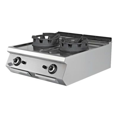 Empero 700 Plus 2 Brülörlü Set Üstü Wok Ocak, Doğalgazlı - 1