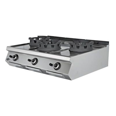 Empero 700 Plus 3 Brülörlü Set Üstü Wok Ocak, LPG'li - 1