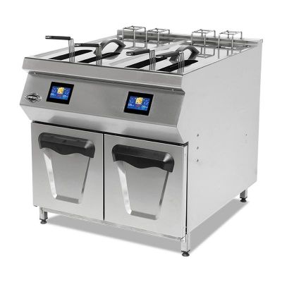 Empero 900 Plus Asansörlü Hızlı Pişirme Fritözü, Yağ Filtreli, 25+25 L - 1