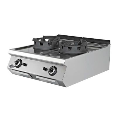 Empero 900 Plus 2 Brülörlü Set Üstü Wok Ocak, Doğalgazlı - 1