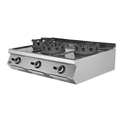 Empero 900 Plus 3 Brülörlü Set Üstü Wok Ocak, Doğalgazlı - 1