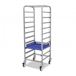 Empero Basket Transport Trolley, 10 Basket Capacity, 56x53x165 cm - Empero