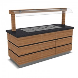 Empero Cappadocia Bain-marie Hot Service Unit с дыханием, емкость 5x1/1 GN - Empero