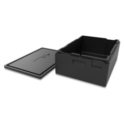 Empero Carrybox Thermobox, Üstten Yüklemeli, 60x40x20 cm, 53 L, Siyah - Thumbnail