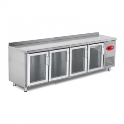 Empero Counter Type Refrigerator, Glass, 4 Doors, 550 L - Empero