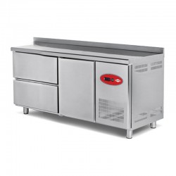 Empero Counter Type Refrigerator with Fan, 2 Drawer+1 Door, 300 L - Empero