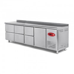 Empero Counter Type Refrigerator with Fan, 6 Drawer+1 Door, 700 L - Empero