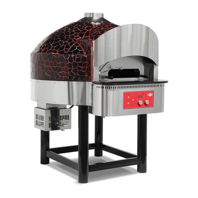 Empero EMP.SPO.04 30 cm x 6 Pizza Kapasiteli Döner Tabanlı Pizza Fırını, Doğalgazlı - 1