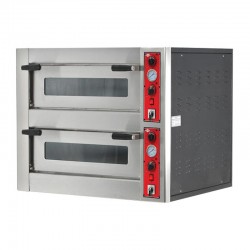  Empero Double Deck Pizza Oven, 30 cm 6+6 Pizza Capacity, Electric - Thumbnail