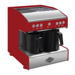 Empero EMP.LC2-R Turkish Coffee Machine with 2 Coffee Pots, Red - Empero