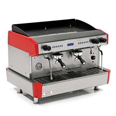Empero Espresso Tam Otomatik Kahve Makinesi, 2 Gruplu, Kırmızı - 1