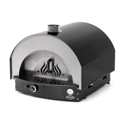 Empero PLF.PLS.D5.B Ev Tipi Taş Tabanlı 25 cm x 4 Pizza Kapasiteli Pizza ve Pide Fırını, Gazlı, Siyah - 3