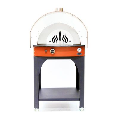 Empero PLF.PLS.D5.O Ev Tipi Taş Tabanlı 25 cm x 4 Pizza Kapasiteli Pizza ve Pide Fırını, Gazlı, Turuncu - 5