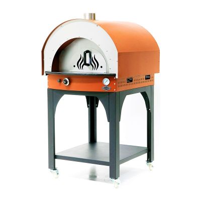Empero PLF.PLS.D5.O Ev Tipi Taş Tabanlı 25 cm x 4 Pizza Kapasiteli Pizza ve Pide Fırını, Gazlı, Turuncu - 6