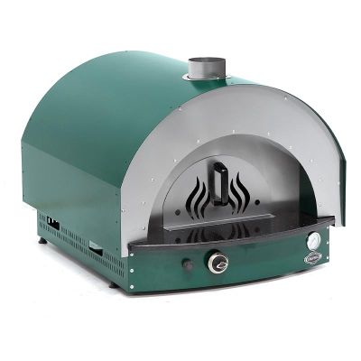 Empero PLF.PLS.D5.G Ev Tipi Taş Tabanlı 25 cm x 4 Pizza Kapasiteli Pizza ve Pide Fırını, Gazlı, Yeşil - Empero