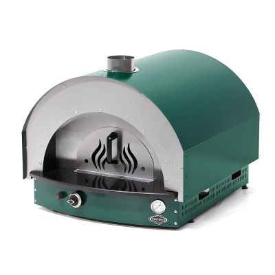 Empero PLF.PLS.D5.W.G Ev Tipi Taş Tabanlı 25 cm x 4 Pizza Kapasiteli Pizza ve Pide Fırını, Odunlu, Yeşil - 2