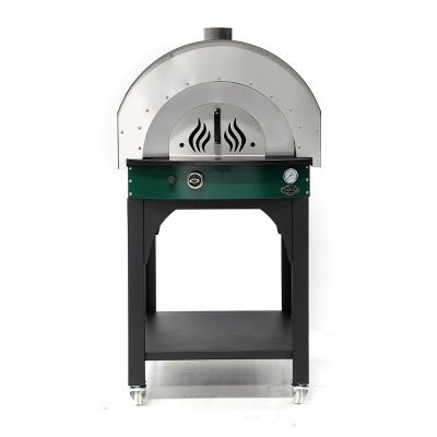 Empero PLF.PLS.D5.W.G Ev Tipi Taş Tabanlı 25 cm x 4 Pizza Kapasiteli Pizza ve Pide Fırını, Odunlu, Yeşil - 4