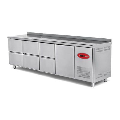 Empero Fanlı Tezgah Tipi Buzdolabı, 6 Çekmece+1 Kapı, 700 L - 1