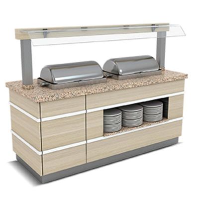 Empero Galata Sıcak Teşhir Ünitesi, 2 Chafing Dish, Nefeslikli - 1
