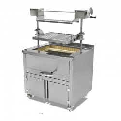 Empero Grill Unit with Lift, 120x74x15 cm, Charcoal - Empero