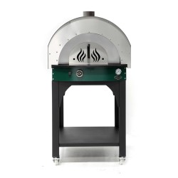  Empero Home type Pizza and Pide oven with stone floor, Wood-Fired, Green - Thumbnail