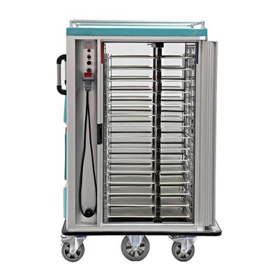 Empero Hot-Cold Food Delivery Trolley, 30x1/2 Tray Capacity - Empero