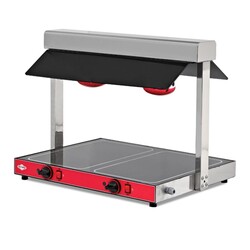 Empero وحدة عرض ساخنة، سخان هالوجين، سعة GN 2x1/1 - Empero