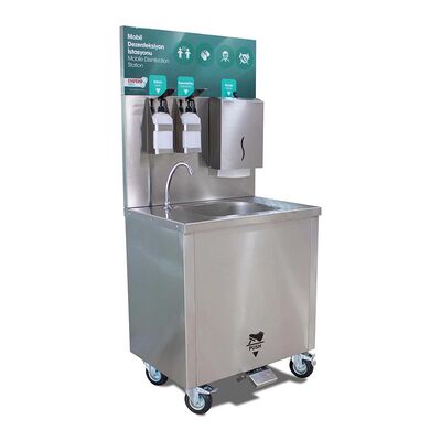 Empero Mobil Dezenfektan İstasyonu, Elektrikli, 750x605x875 mm - 1