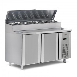 Empero Pizza and Salad Preparation Refrigerator, 2 Doors, 300 L - Empero