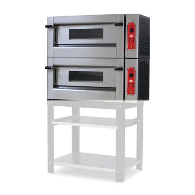 Empero EMP.9.9G 30 cm x 9+9 Pizza Kapasiteli Çift Katlı Pizza Fırını, Gazlı - 1