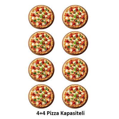 Empero EMP.5.5 30 cm x 4+4 Pizza Kapasiteli Çift Katlı Pizza Fırını, Elektrikli - Empero