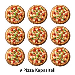 Empero EMP.SPO.03 Sabit Tabanlı 30 cm x 9 Pizza Kapasiteli Pizza Fırını, Gazlı - Thumbnail