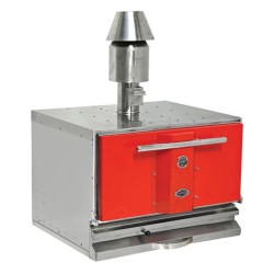 Empero PKF-50 Professional Oven, works with coal, Red - Empero