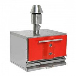 Empero Professional Oven, works with coal, Red - Empero