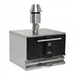 Empero Professional Oven,works with coal, Black - Empero