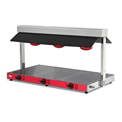 Empero Sıcak Teşhir Ünitesi, Halojen Isıtıcılı, GN 3x1/1 Kapasiteli - Empero