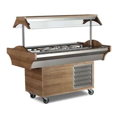 Empero Soğutmalı Saladbar, 3X1/1 GN, 118x89x137 cm - 1