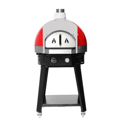Empero SPO.H-70 Ev Tipi Taş Tabanlı Pizza Fırını, Gazlı, Kırmızı - 3