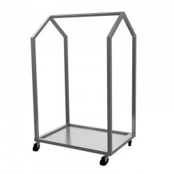 Empero Stainless Steel Meat Hanger Trolley, 120x55x170 cm - Empero