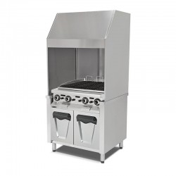 Empero Stainless Wall Type Water Grill, 96x85x215 cm, Gas - Empero