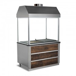 Empero Stovesided Grill, 136x79x210 cm, Works with coal - Empero