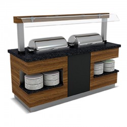 Empero Sümela Sıcak Servis Ünitesi, Nefeslikli, 1 Chafing Dish - Empero