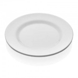 Empero Unbreakable Flat Rice Plate, 19 cm, White - Empero