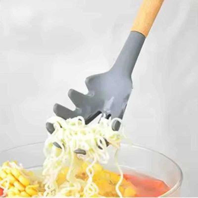 Epinox AKK-14 Wooden Handle Silicone Spaghetti Spoon, 31.5 cm - Epinox