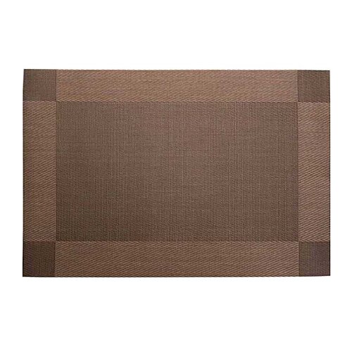 Epinox AS-10A PVC Amerikan Servis, 30x45 cm, Kahverengi - Çerçeveli Desen - 1