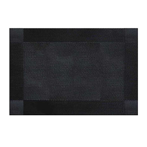 Epinox AS-10B PVC Amerikan Servis, 30x45 cm, Siyah/Gri - Çerçeveli Desen - Epinox