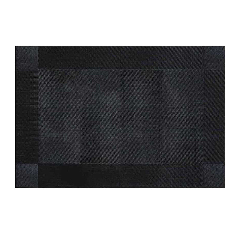 Epinox AS-10B PVC Amerikan Servis, 30x45 cm, Siyah/Gri - Çerçeveli Desen - Epinox
