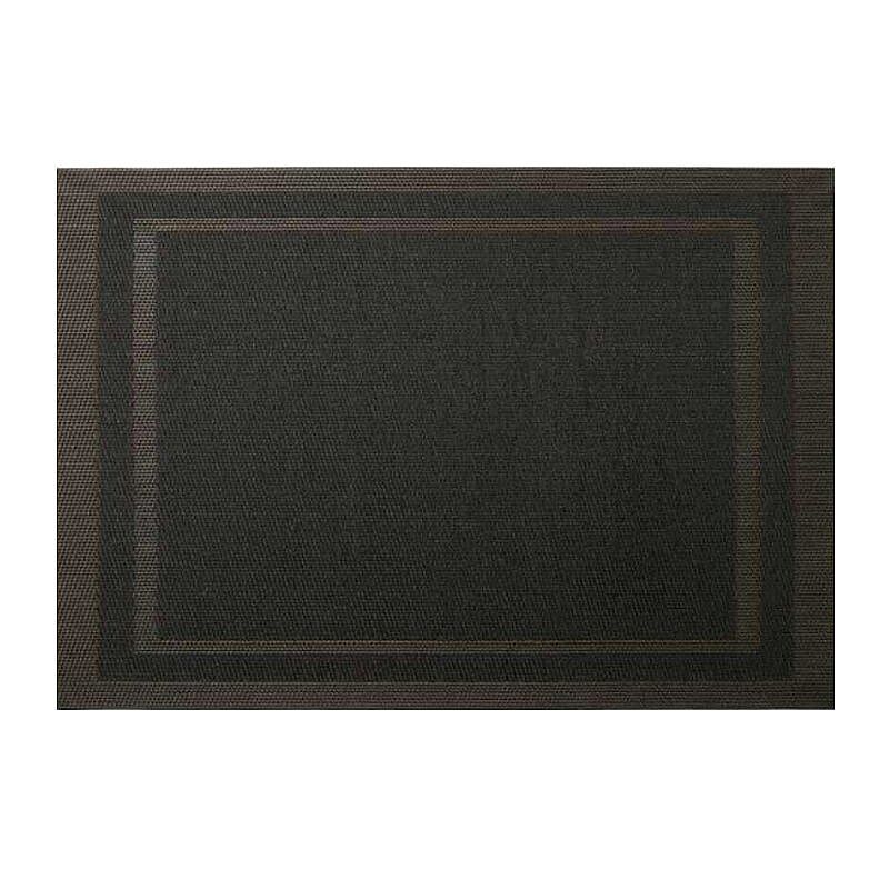 Epinox AS-10G PVC Amerikan Servis, 30x45 cm, Siyah - Çerçeveli Desen - Epinox