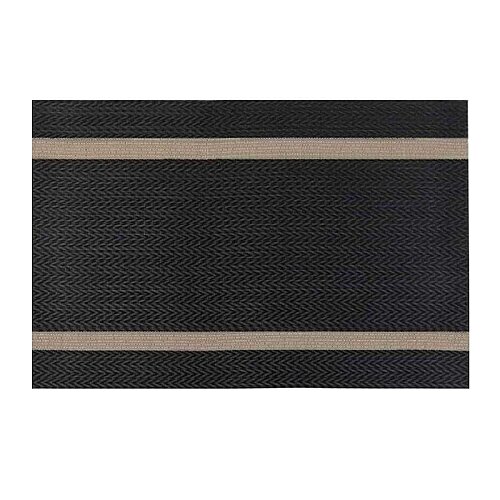 Epinox AS-10H PVC Amerikan Servis, 30x45 cm, Siyah - Altın Şeritli - 1